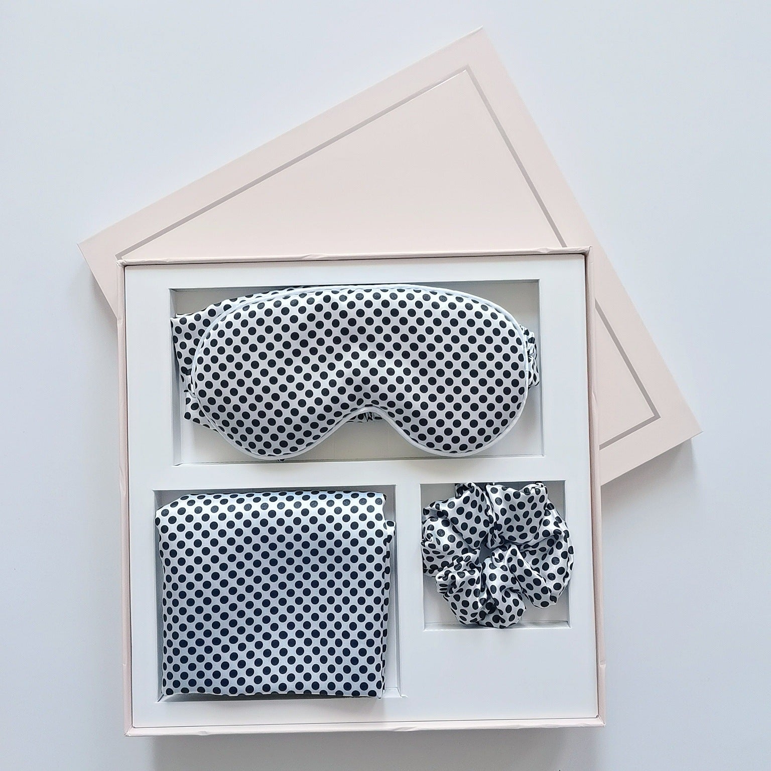 Artificial Silk Eye Mask Four-piece Pillowcase