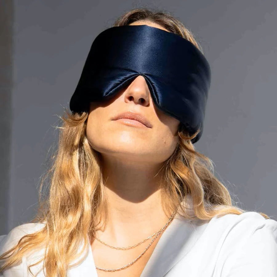 Silk Eye Mask For Sleep Shading Skin-friendly Breathable Ear Protection For Noise Reduction