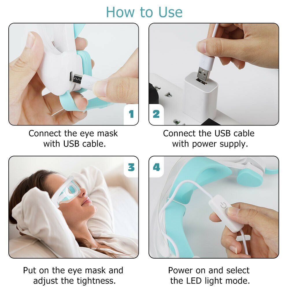 ZenVision® 3-Color LED Eye Rejuvenation Mask
