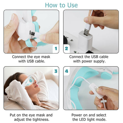 ZenVision® 3-Color LED Eye Rejuvenation Mask