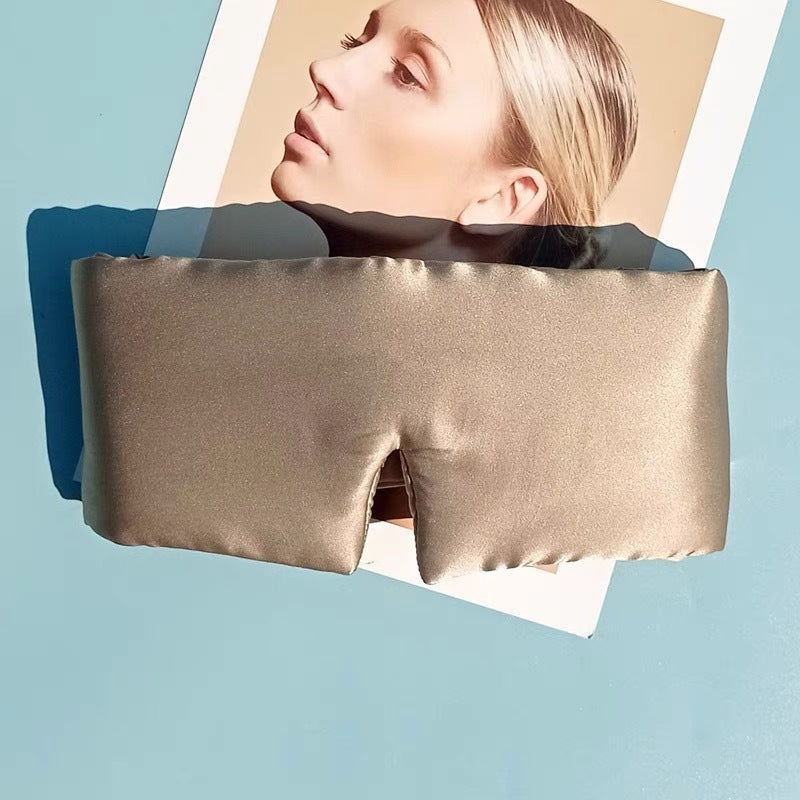 Silk Eye Mask For Sleep Shading Skin-friendly Breathable Ear Protection For Noise Reduction